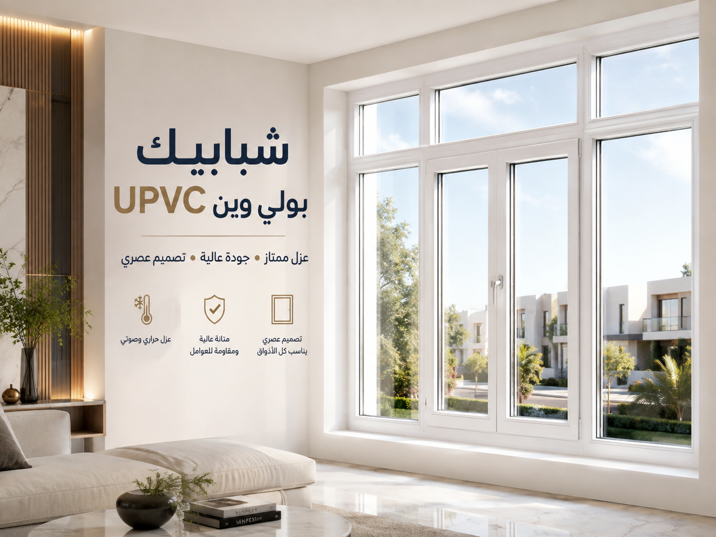 شبابيك UPVC بولي وين